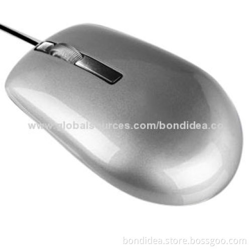 Wired Optical Mouse with Ergonomic Design, 1,000dpi High-resolution